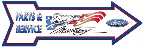 Ford mustang blechschild - blechschild, 68,5