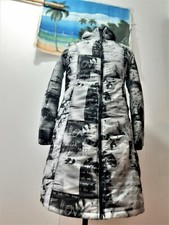 DESIGUAL Mantel OVERSIZE WENDE JACKE Parka GEFÜTTERT Pixel Faces 40 42 L wie NEU