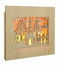 Led holzbild beleuchtete - led,