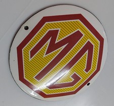 MG ENGLAND = Tür Emailschild MAKELLOS Werkstatt Garage Schild 12cm