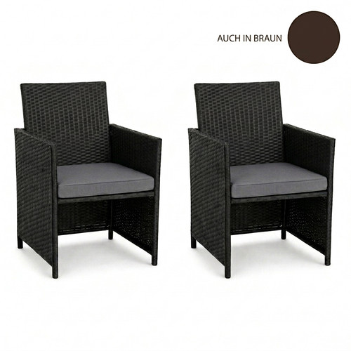 4er set polyrattan - set,