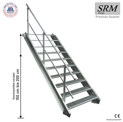 Stufen stahltreppe breite - 10,