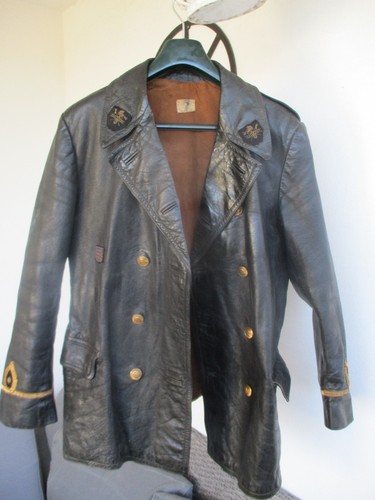 Feuerwehr lederjacke 50er - feuerwehr,
