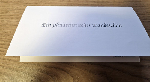 Ganzsache faltkarte mit - ganzsache,