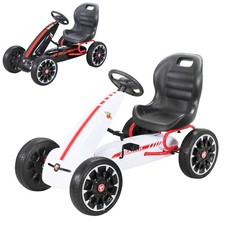 Gokart ABARTH Kinder Pedal Auto Tretauto Kinderfahrzeug Cart EVA Reifen Miweba