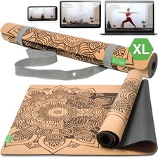 Backlaxx kork yoga matte xl - kork,