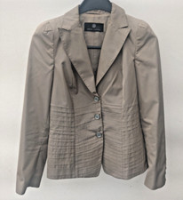Kostüm Blazer + Rock Rena Lange taupe hochwertig sehr schick Gr. 36 S