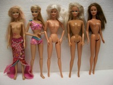 5x Barbie Teresa beach feet tattoo mermaid Meerjungfrau Bikini Mattel