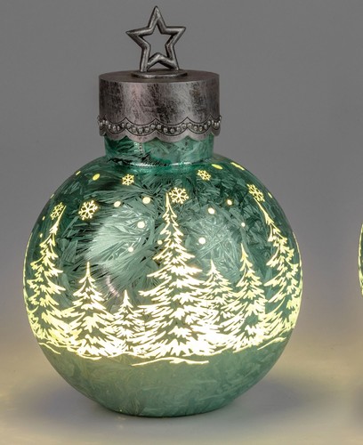 Led deko kugel frosty - led,