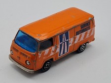 Majorette 1:60 VW Bus T2 Service Autoroute im stark bespieltem Zustand 