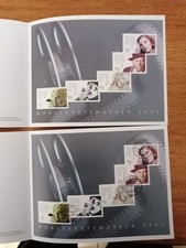 Briefmarken BRD,ETBlatt..Faltblatt,Wohlfahrtsmarken 2001,postfrisch u.gestempelt