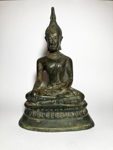 Thai buddha bronze statue - bronze,