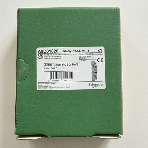 Schneider rcbo 20a - schneider, 10ma