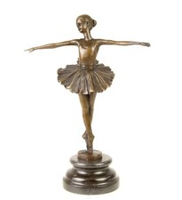 BRONZE Bronzeskulptur Ballett