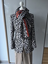 Schal Tuch Marccain Marc cain Leo Leoprint Mehrfarbig