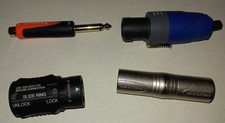Neutrik Speakon NL2FX (gebraucht) , NL4MMX und NA3 MM XLR Adapter (neu) ......
