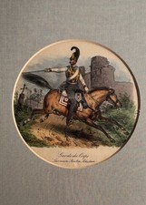 Stahlstich kol.: Preuss. Garde Corps, 1. Garde Cav. Brig., Berlin, Potsdam