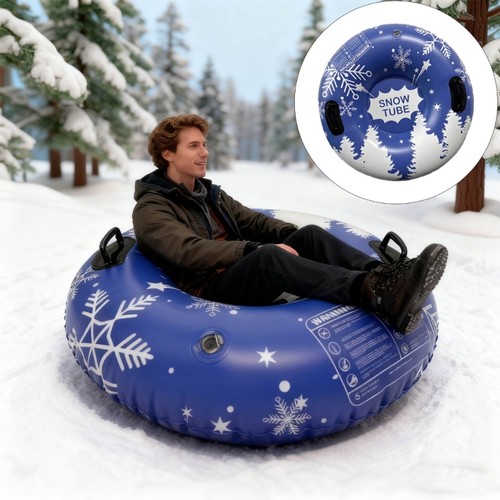 Folding inflatable snow tube - folding,