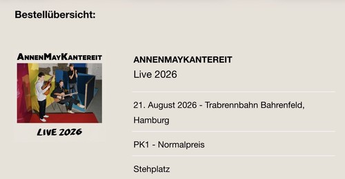 Annenmaykantereit live 2026 - annenmaykantereit,