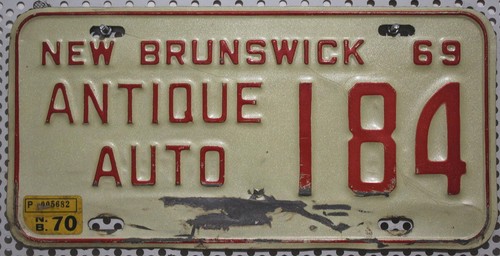 New brunswick nummernschild - new,