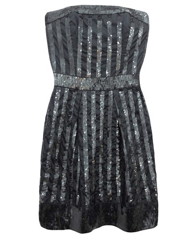 Trägerloses bustier minikleid - trägerloses,