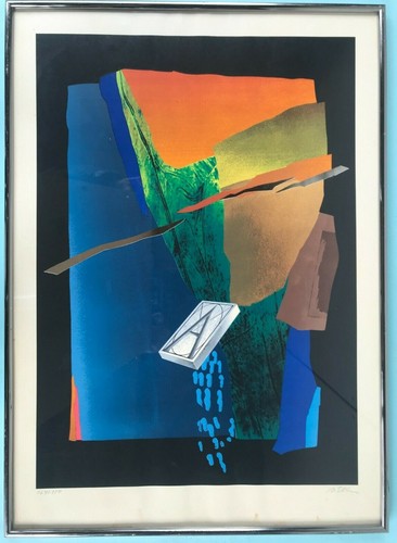 Farb lithographie abstrakte - farb-lithographie, a