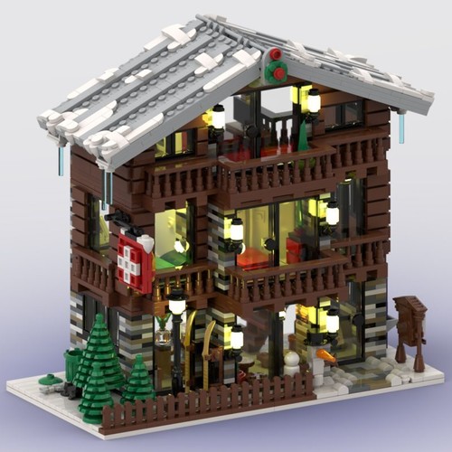 Winter village swiss - village,