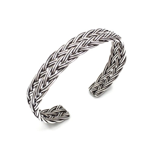 925 silber massive armspange - massive,