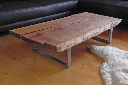 Couchtisch eiche massiv - -,