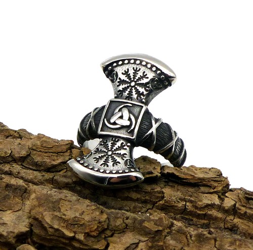 Wikinger ring axt vegvisir - ring,
