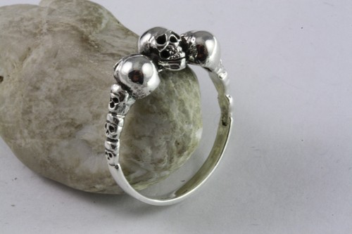 Totenkopfring biker skull ring - skull,