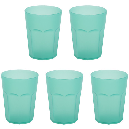 Kunststoffbecher grün - 5x,