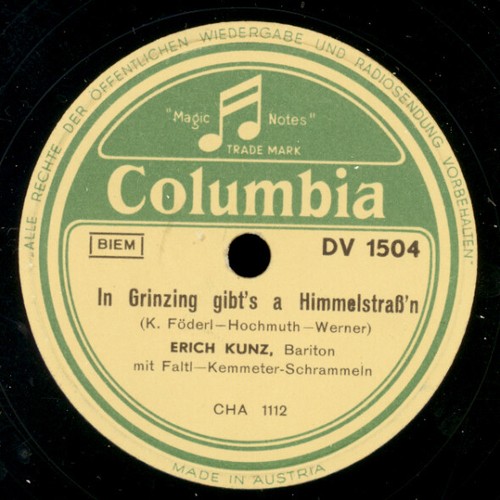 Erich kunz grinzing - erich, gibt's