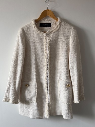 Zara boucle jacke large - zara,