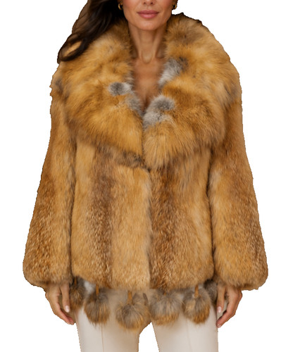 Pelz jacke rotfuchs - rotfuchs,