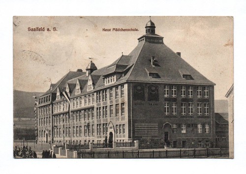 Saalfeld der saale neue - ak,