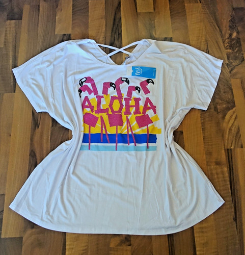 Mode weißes kurzarm shirt - ms,