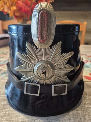 Original polizeihelm - polizeihelm, (tschako)