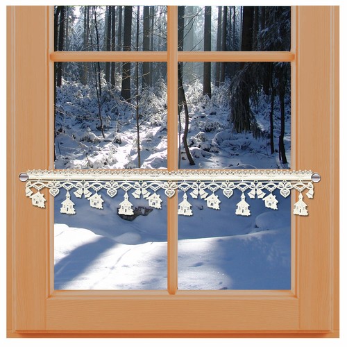 Winter-Feenhaus-Spitzenkante