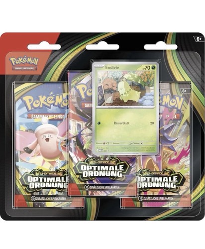Pokémon endivie pack - pokémon, 3-pack