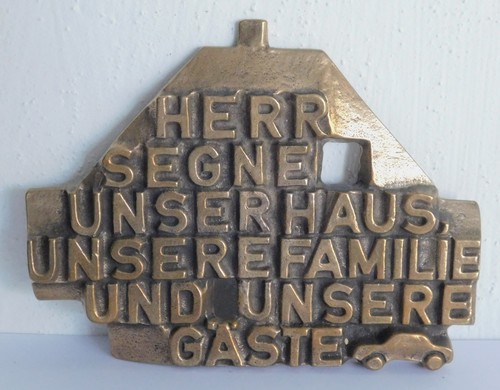 Bronze relief haussegen herr - bronze,
