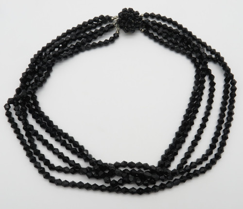 Vintage damen glas collier - damen,