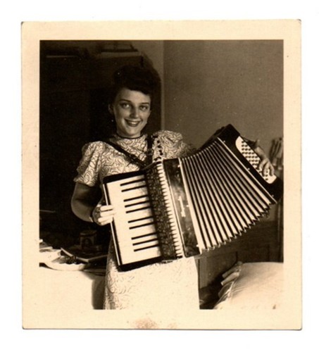 Vintage original foto frau mit - vintage,