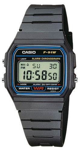 Casio collection 91w 1yeg - casio, f-91w-1yeg