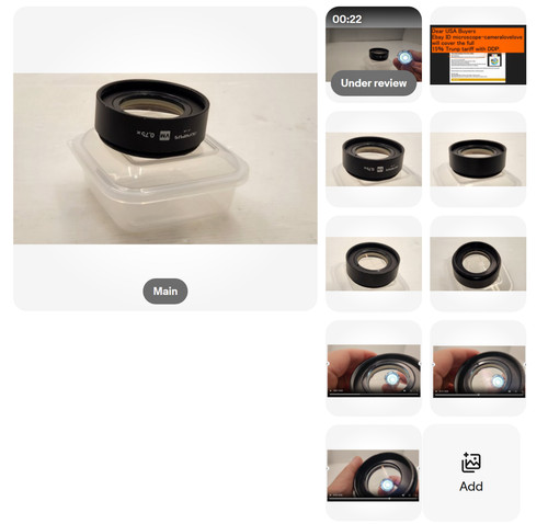 Olympus 75x - vm, 0,75x