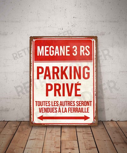 Blechschild vintage renault - blechschild,