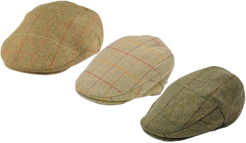 Herren tweed flatcap twill - herren,