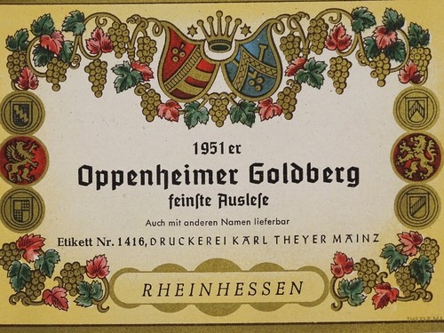 Alte weinetiketten aus - alte,