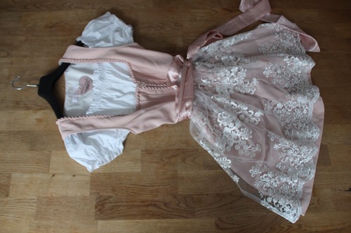 Damen dirndl rosa weiß - dirndl, neu