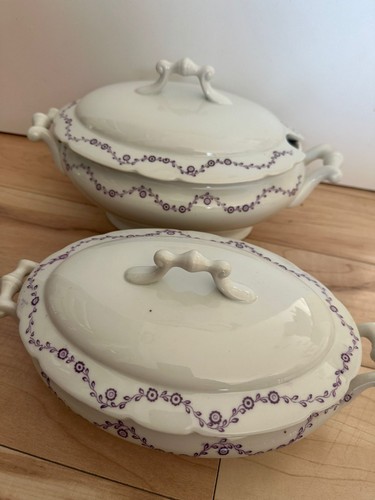 Terrine mit deckel - 2x,